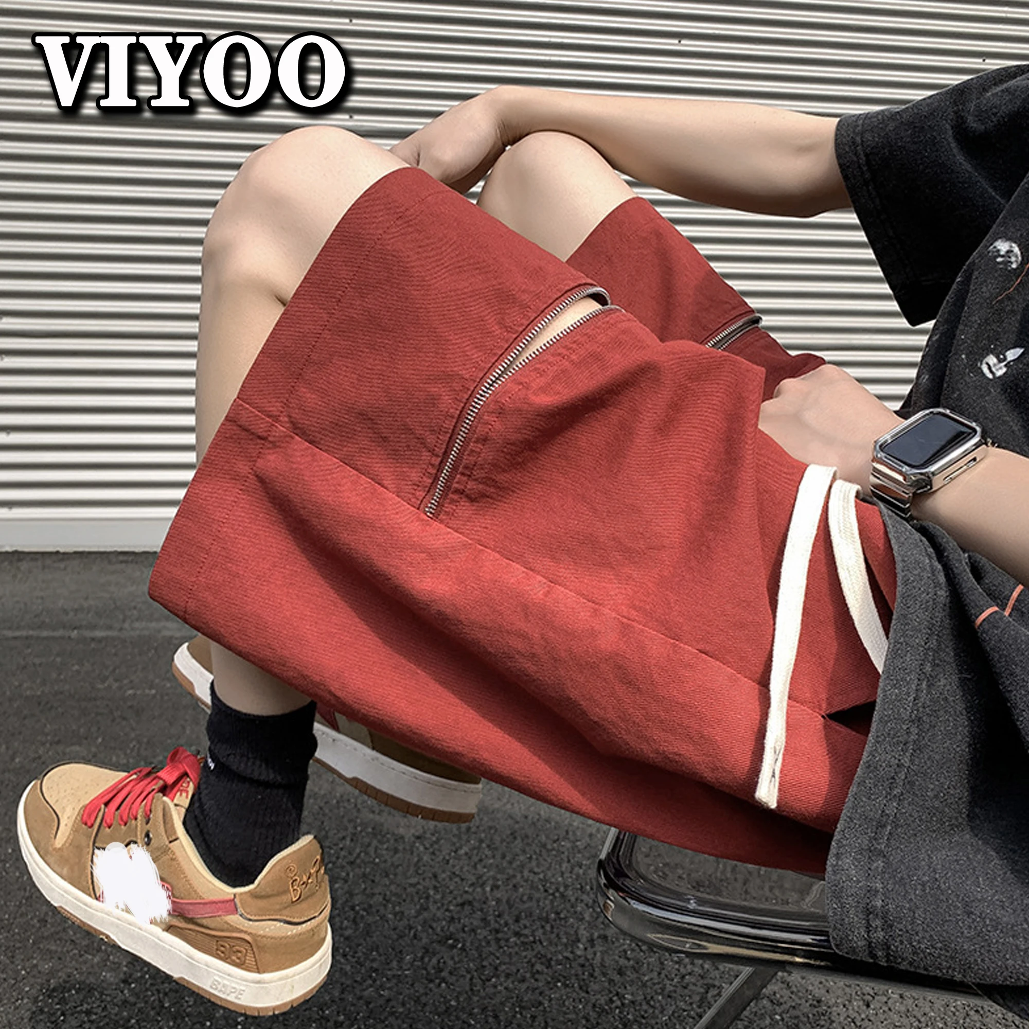 Men's Y2K Pants Summer Quick Drying Zipper Cargo Shorts Drawstring Cotton Sports Pants Techwear Basketball Shorts For Men Korean
Men's Y2K Pants Summer Quick Drying Zipper Cargo Shorts Drawstring Cotton Sports Pants Techwear Basketball Shorts For Men Korean