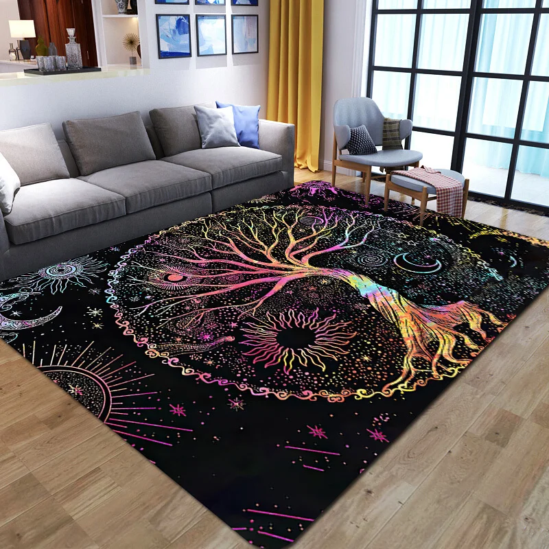 Tree of Life Sun And Moon Printed Pattern Floor Rug Rectangle Home Carpet for Living Room Soft Fluffy Bathroom Rug Nonslip Mat
Tree of Life Sun And Moon Printed Pattern Floor Rug Rectangle Home Carpet for Living Room Soft Fluffy Bathroom Rug Nonslip Mat
