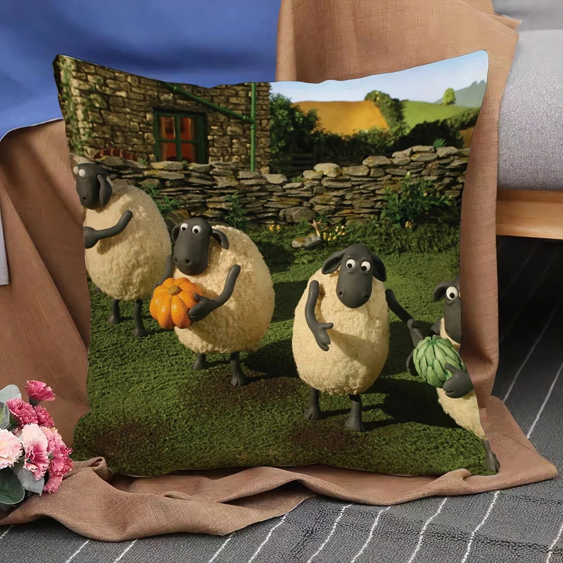 Pillowcase Double-sided Print Shaun 45x45cm Home Decor Bedroom Sofa Pillowcase Car Cushion Cover Short Plush
Pillowcase Double-sided Print Shaun 45x45cm Home Decor Bedroom Sofa Pillowcase Car Cushion Cover Short Plush