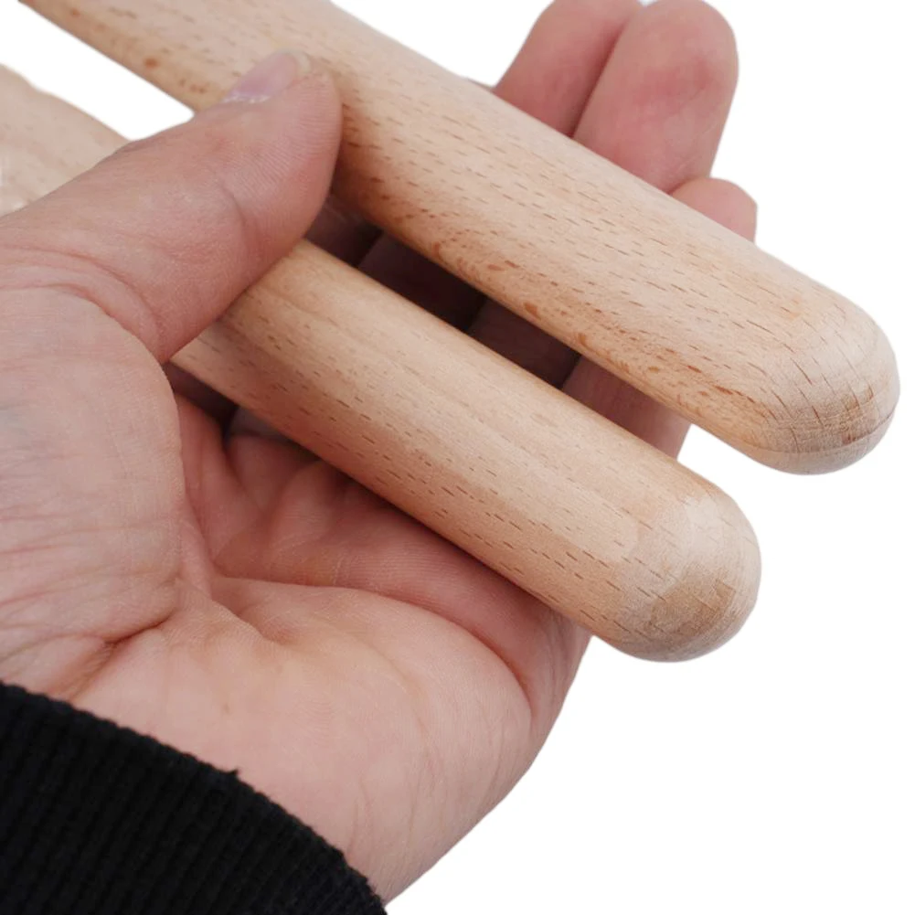 

Прочные деревянные барабанные палочки, барабанные палочки, деревянные Обучающие натуральные перкуссионные натуральные деревянные ритмичные палочки для малышей