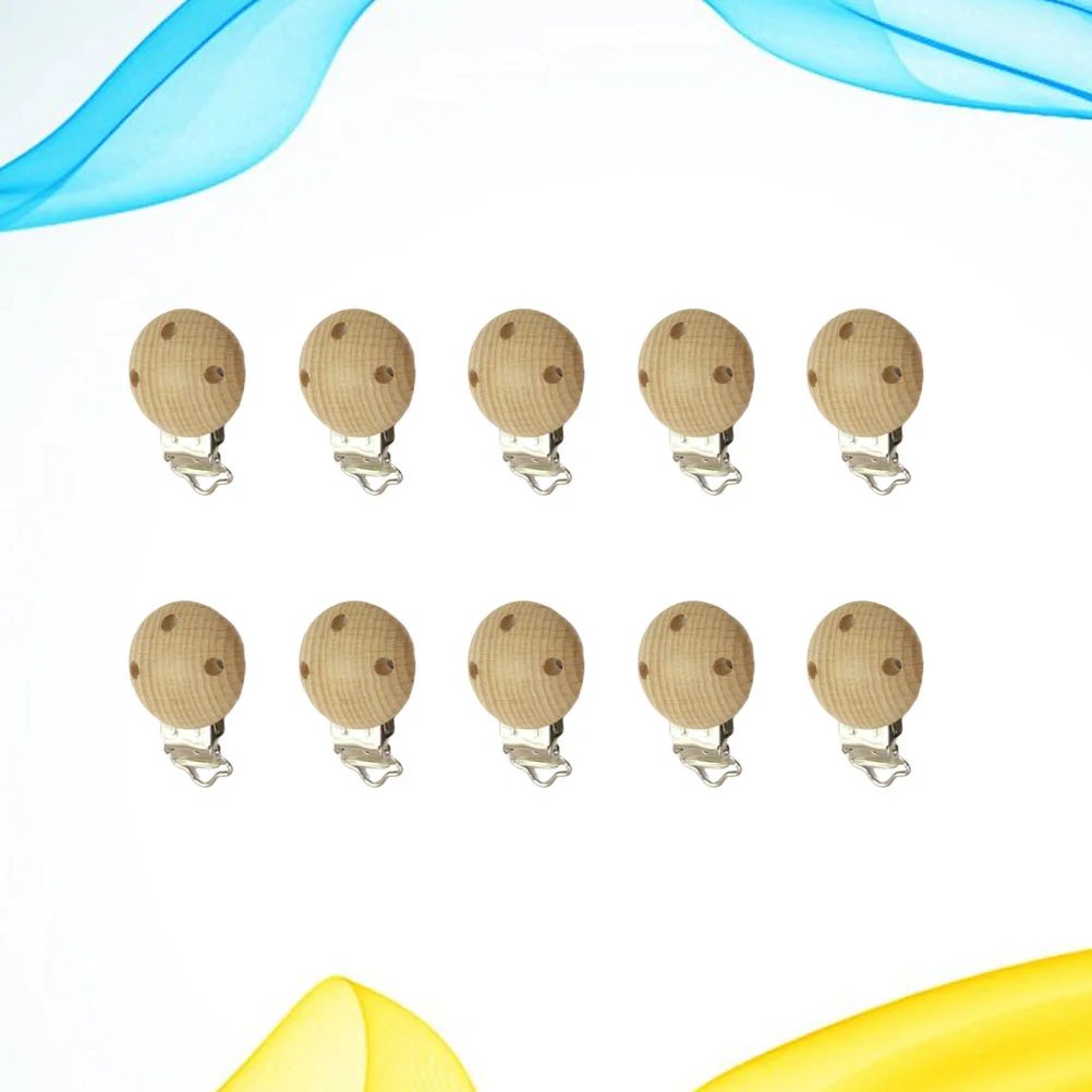 10 Pacifier Clips Wooden Portable Anti- drop Soother Clip Teething Clip Pacifier Holder Accessories
10 Pacifier Clips Wooden Portable Anti- drop Soother Clip Teething Clip Pacifier Holder Accessories
