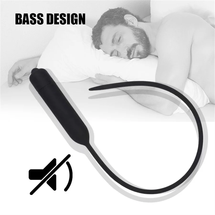 Plug de pénis en silicone avec vibration pour homme, baguette pour oeil de cheval, cathcirculation urétrale, dilatateur, vibrateur, massage, prise urétrale, jouets sexuels 4