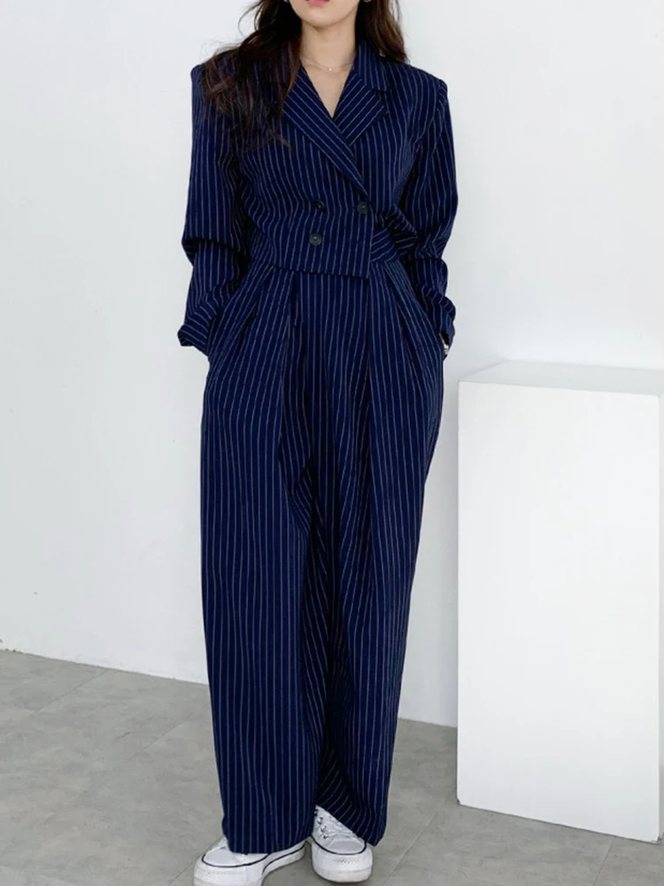 QOERLIN Vintage Women Two Piece Outfits Notched Collar Double-Breasted Short Blazer & Pocket Trousers Office Ladies Suits Sets
QOERLIN Vintage Women Two Piece Outfits Notched Collar Double-Breasted Short Blazer & Pocket Trousers Office Ladies Suits Sets