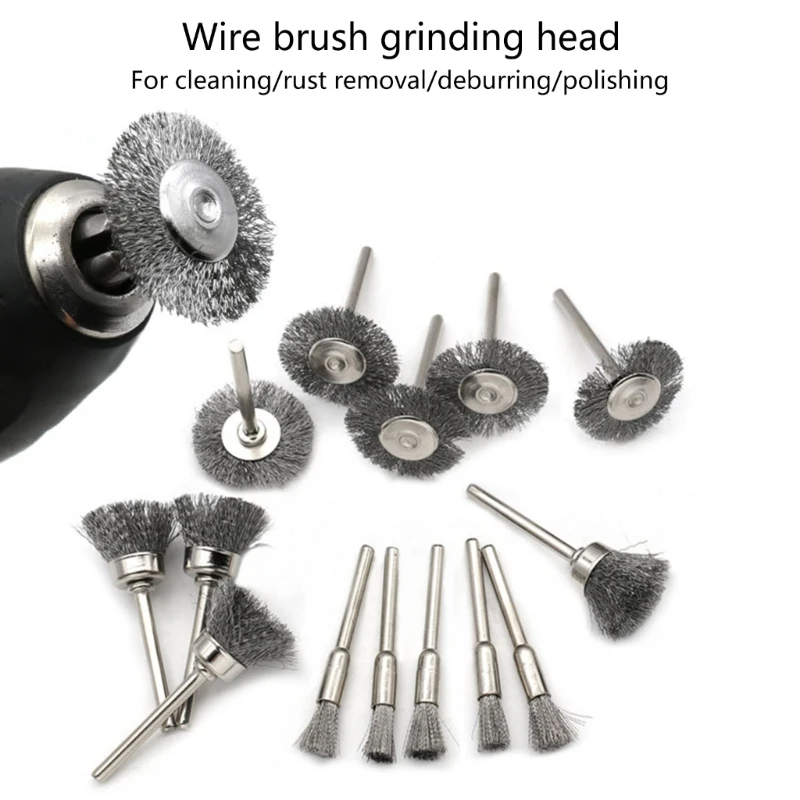 Comprehensive Wire Brushes Steel Wire Brush Wheel for Efficient Cleanings and Smoothing for DIY Enthusiasts Repairmen M89B
Comprehensive Wire Brushes Steel Wire Brush Wheel for Efficient Cleanings and Smoothing for DIY Enthusiasts Repairmen M89B