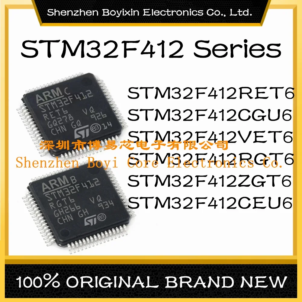 STM32F412RET6 STM32F412CGU6 STM32F412VET6 STM32F412RGT6 STM32F412ZGT6 STM32F412CEU6 New original genuine microcontroller IC chip
STM32F412RET6 STM32F412CGU6 STM32F412VET6 STM32F412RGT6 STM32F412ZGT6 STM32F412CEU6 New original genuine microcontroller IC chip
