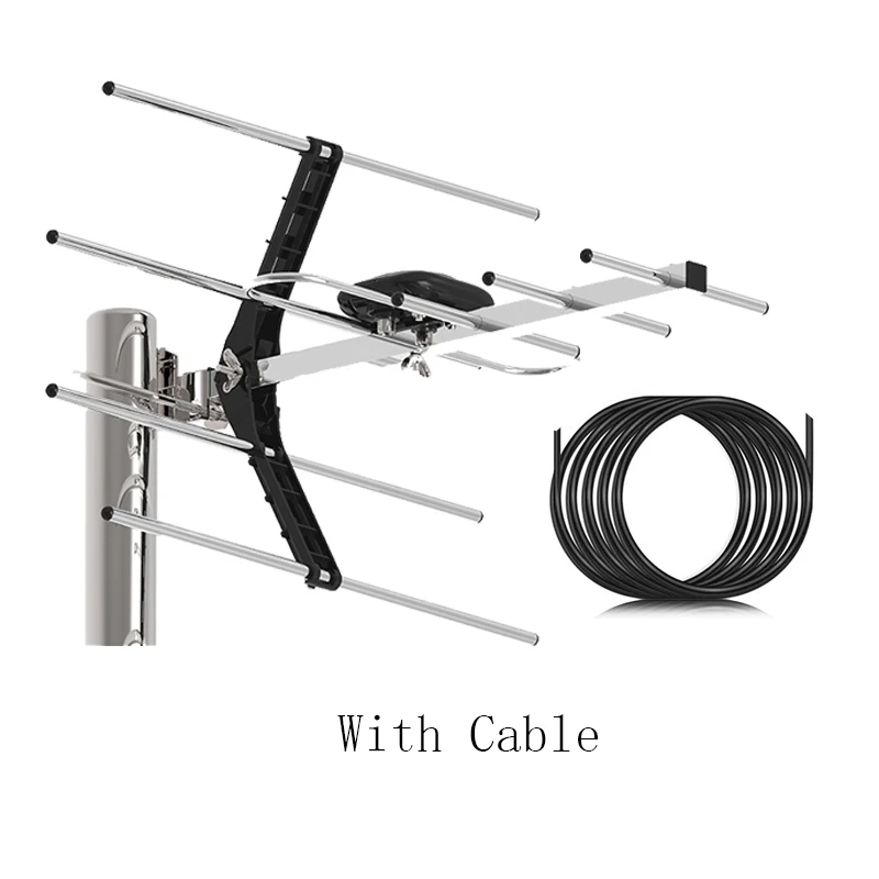 

New HD Digital TV Antenna With Coaxial Cable For DVB-T2/HDTV/ISDBT/ATSC High Gain Strong Signal Outdoor TV Antenna