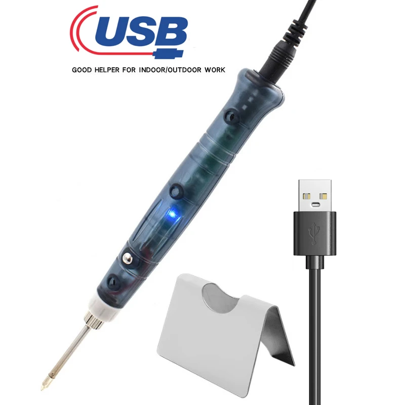 Mini USB Low-voltage Portable Electric Soldering Iron 5V 10W Professional Maintenance Solder Soldering Tool Student Soldering
Mini USB Low-voltage Portable Electric Soldering Iron 5V 10W Professional Maintenance Solder Soldering Tool Student Soldering