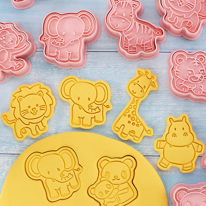 8Pcs/Set Cartoon Forest Animal Cookies Cutters Embossing 3D Mini Animal Shaped Fondant Biscuit Cutter Molds for Cake Decorating
8Pcs/Set Cartoon Forest Animal Cookies Cutters Embossing 3D Mini Animal Shaped Fondant Biscuit Cutter Molds for Cake Decorating