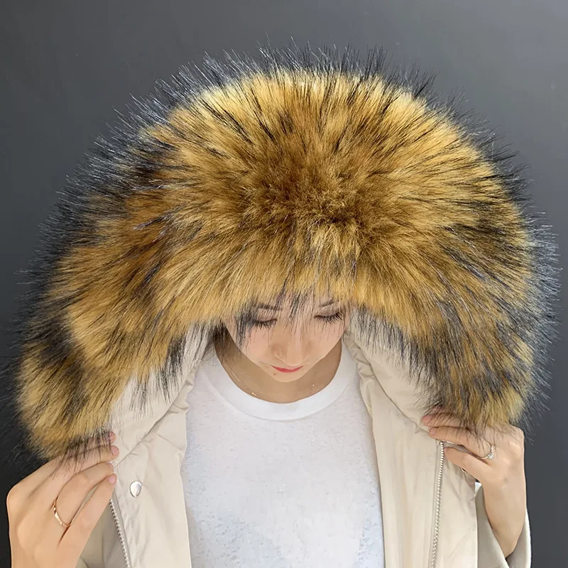 Faux Raccoon Fur Scarf Winter Hood Fur Decor Shawl Multicolor Fake Fur Scarf Winter Coat Fur Collar
Faux Raccoon Fur Scarf Winter Hood Fur Decor Shawl Multicolor Fake Fur Scarf Winter Coat Fur Collar