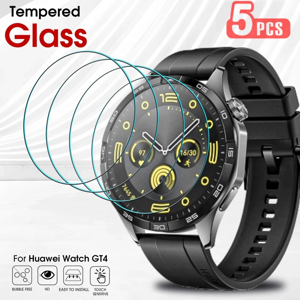 

2.5D Screen Protector for Huawei Watch GT4 41mm / 46mm Tempered Glass Protection for Huawei Watch GT 4 Anti-Scratch Glass Film