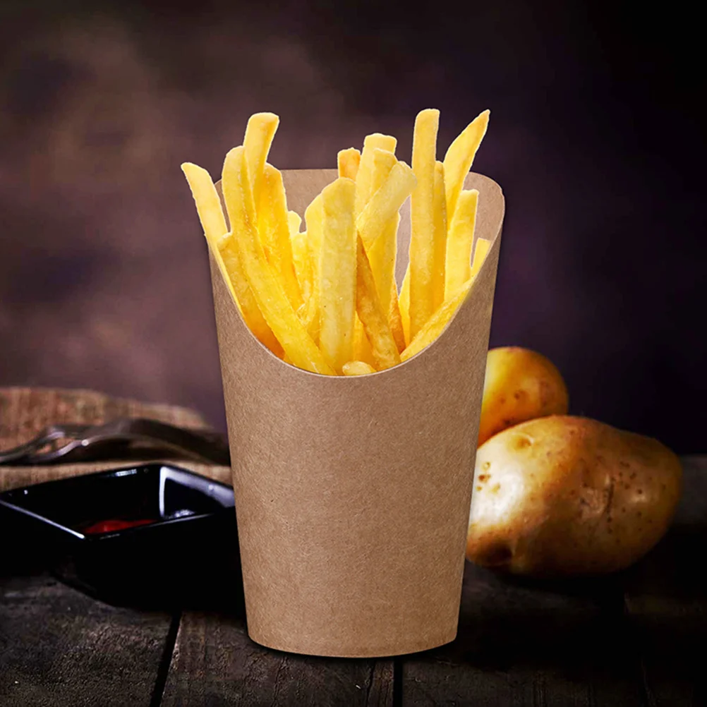 French Fries Snacks Storage Bags Kraft Paper Bag French Fries Holders Fried Chicken Snack Take Out Packaging Bucket
French Fries Snacks Storage Bags Kraft Paper Bag French Fries Holders Fried Chicken Snack Take Out Packaging Bucket