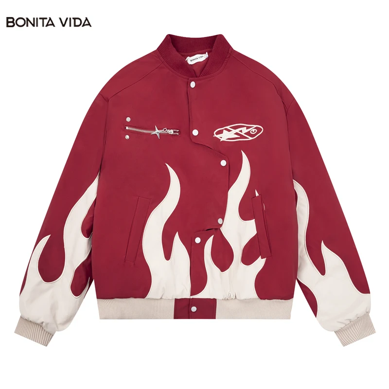 Vintage Thick Jacket Y2K Streetwear Hip Hop Retro Embroidery Flame Patch Irregular Warm Jackets Coat 2023 Harajuku Loose Coats
Vintage Thick Jacket Y2K Streetwear Hip Hop Retro Embroidery Flame Patch Irregular Warm Jackets Coat 2023 Harajuku Loose Coats