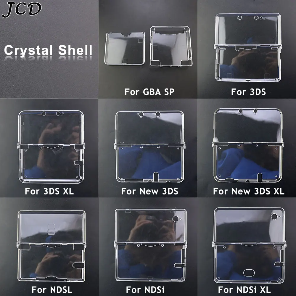 

JCD Clear Crystal Protective Case Cover Hard Shell Skin Case For 3DS 3DSXL New 3DS XL LL NDSi NDSL NDSiLL GBA SP Console