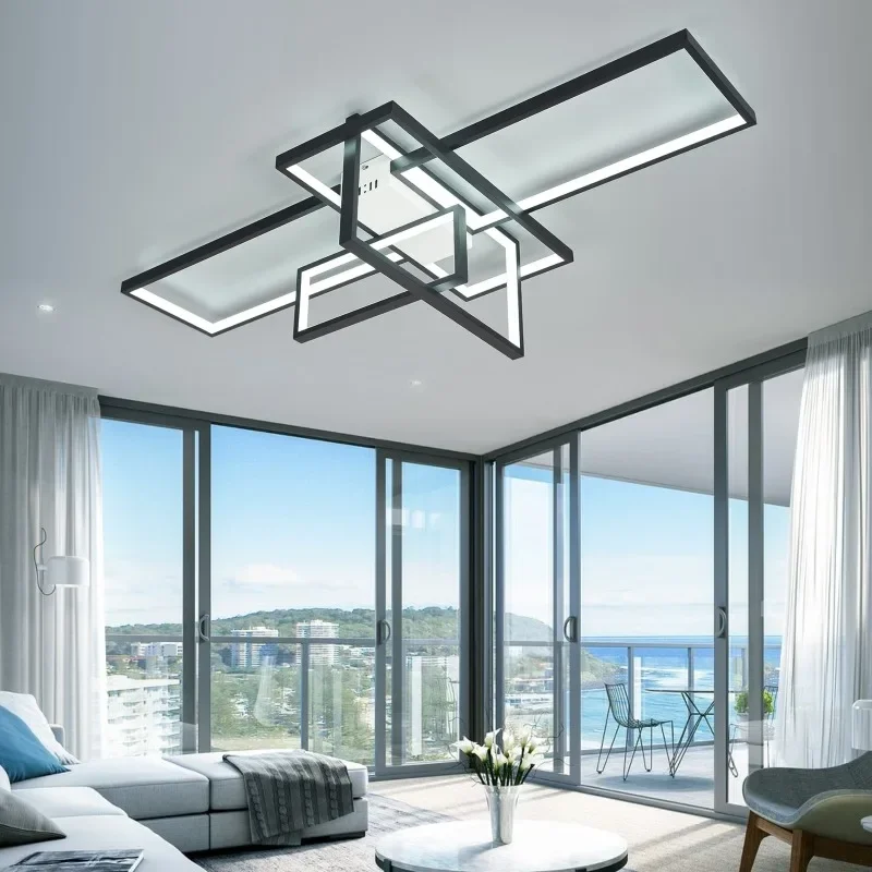 Modern LED Chandelier Living Room Bedroom Kitchen Home Indoor Decoration Ceiling Pendant Lamp Simple Square Linear Ceiling Light
Modern LED Chandelier Living Room Bedroom Kitchen Home Indoor Decoration Ceiling Pendant Lamp Simple Square Linear Ceiling Light