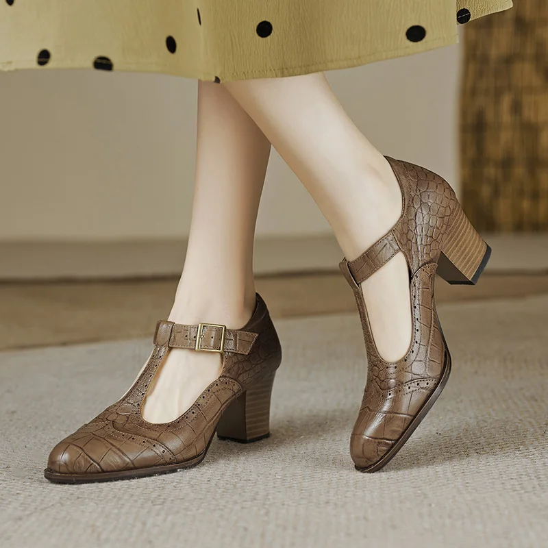 Genuine Cow Leather Loafers Retro Women's Shoes Mid-Heel Small Round Head Ladies Casual Shoes Oxford Shoes Women's Shoes
Genuine Cow Leather Loafers Retro Women's Shoes Mid-Heel Small Round Head Ladies Casual Shoes Oxford Shoes Women's Shoes
