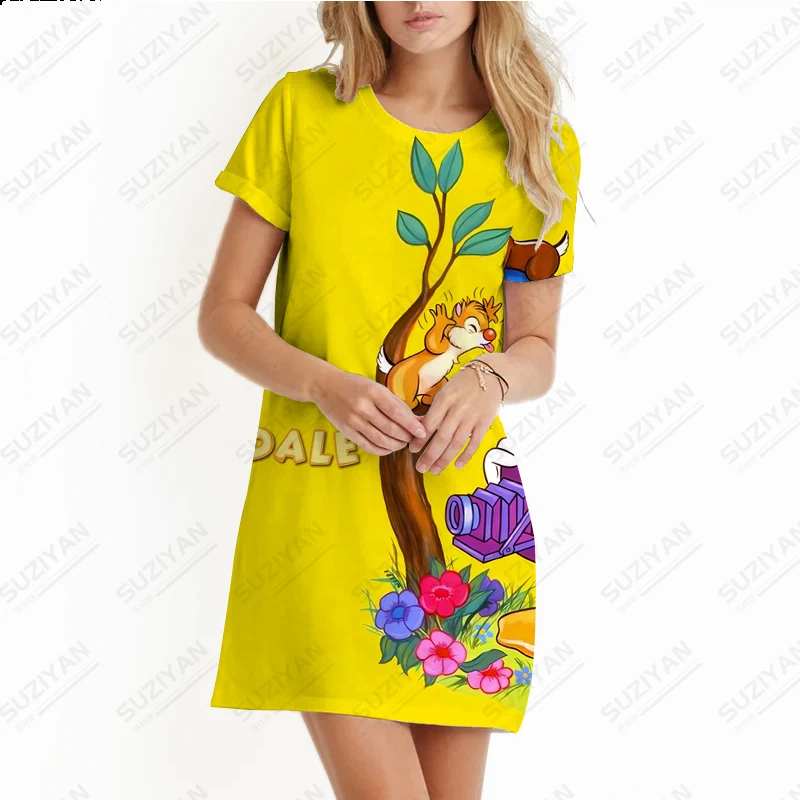 Girls' Women's Summer Short Skirt Dress Short Sleeve 3D Printed Disney Loose A-line Round Neck Pullover Short Skirt 2023 New
Girls' Women's Summer Short Skirt Dress Short Sleeve 3D Printed Disney Loose A-line Round Neck Pullover Short Skirt 2023 New