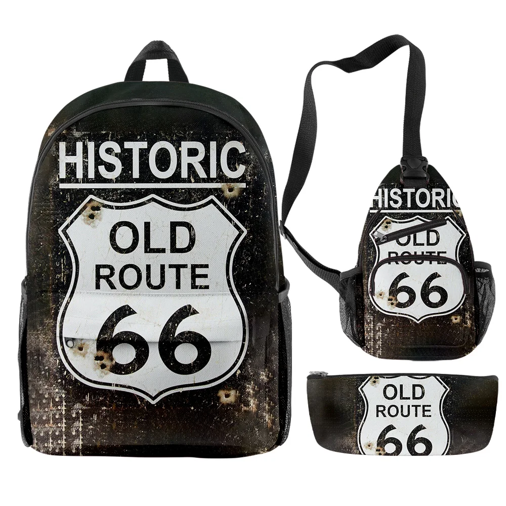Popular Youthful Funny route 66 3pcs/Set Backpack 3D Print Bookbag Laptop Daypack Backpacks Chest Bags Pencil Case
Popular Youthful Funny route 66 3pcs/Set Backpack 3D Print Bookbag Laptop Daypack Backpacks Chest Bags Pencil Case
