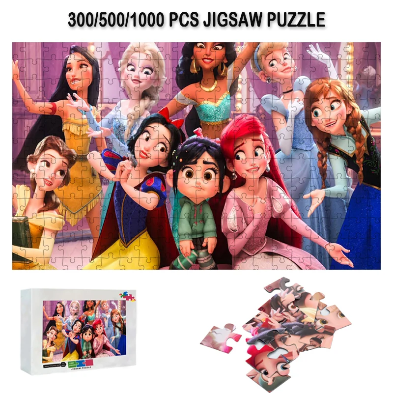 Disney Princess Puzzle Cartoon Family Games 300/500/1000 PCS Paper Jigsaw Puzzle Cartoon Educational Toys For Children's Gift
Disney Princess Puzzle Cartoon Family Games 300/500/1000 PCS Paper Jigsaw Puzzle Cartoon Educational Toys For Children's Gift
