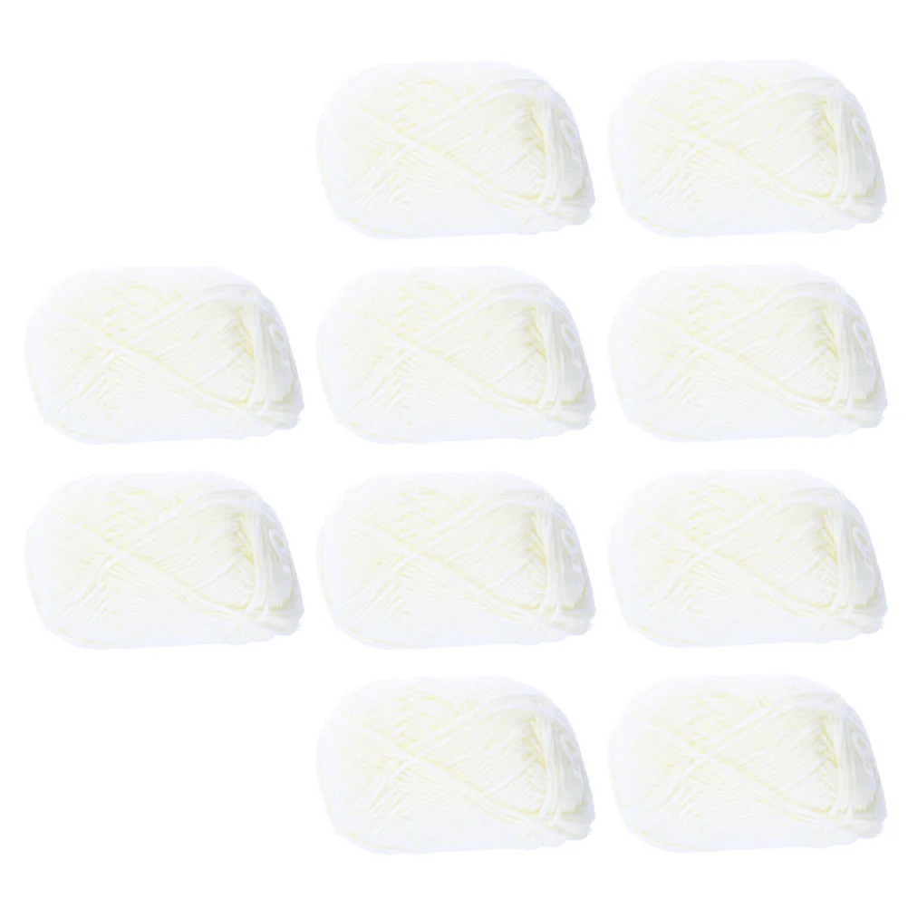 

10 Rolls Milk Cotton Yarn DIY Craft Crochet Knitting Weaving Baby Manual Cord for Gradient Hand