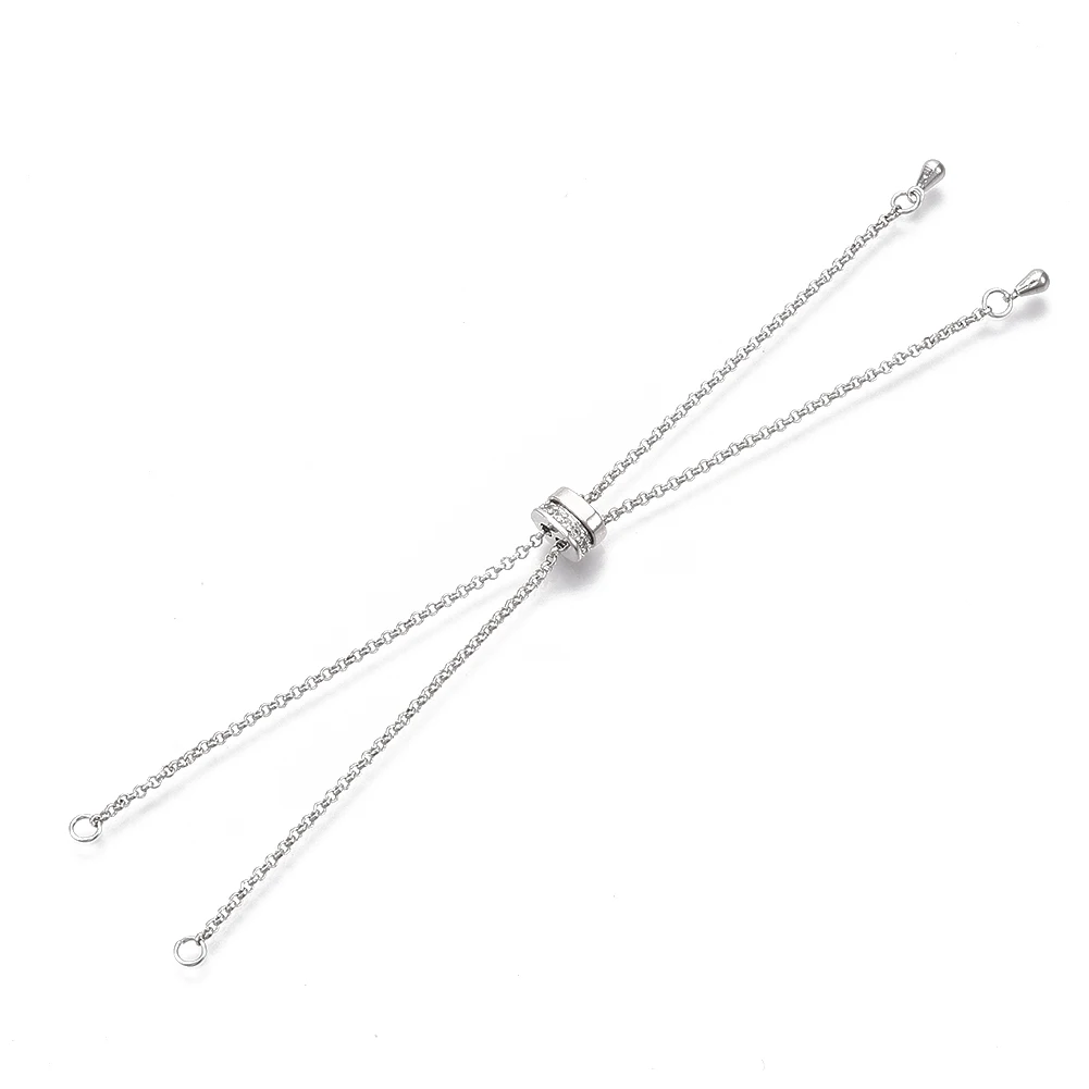 5Pcs Brass Adjustable Slider Chain for Jewelry Making DIY Bracelets Cubic Zirconia Beads Charms Links Handmade Jewelry Findings
5Pcs Brass Adjustable Slider Chain for Jewelry Making DIY Bracelets Cubic Zirconia Beads Charms Links Handmade Jewelry Findings