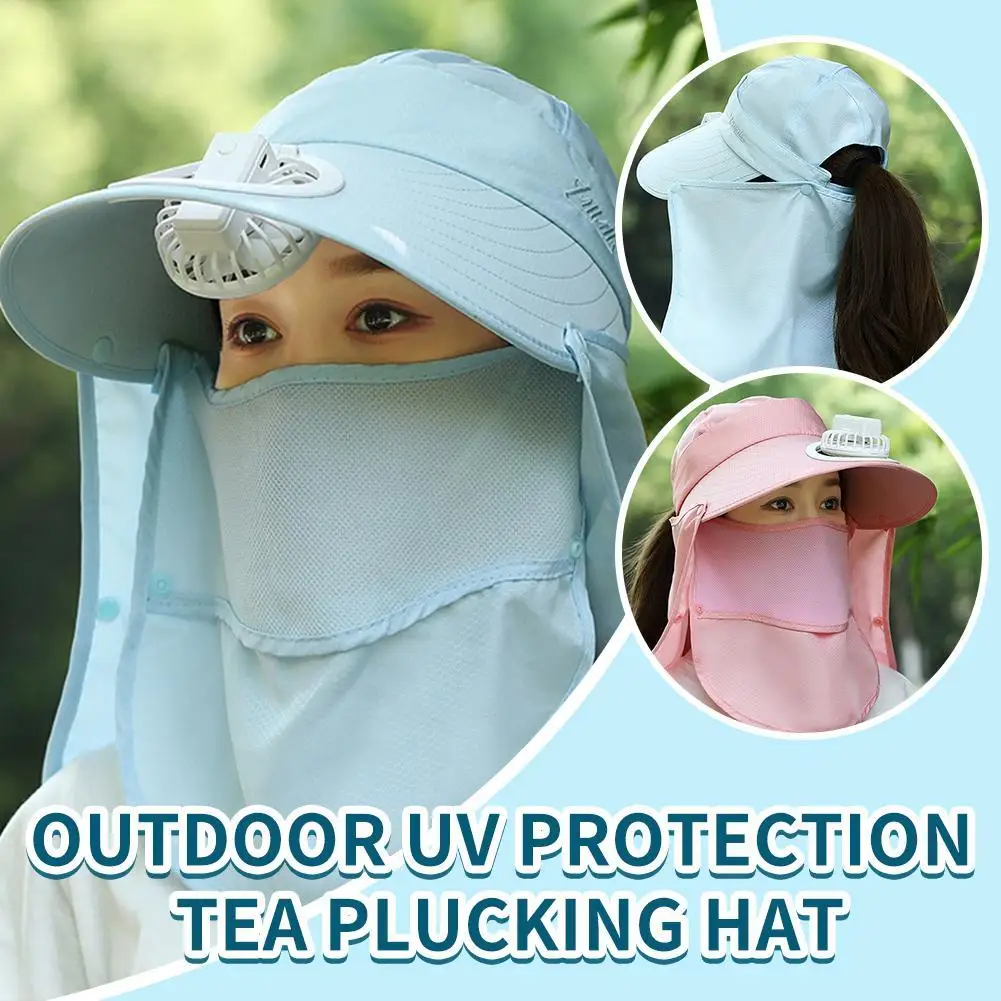 Fan Hat For Women Cool Summer Sun Hat Large Brim Outdoor Anti-UV Tea Hat Sun Protection Face Mask Sun Hat
Fan Hat For Women Cool Summer Sun Hat Large Brim Outdoor Anti-UV Tea Hat Sun Protection Face Mask Sun Hat