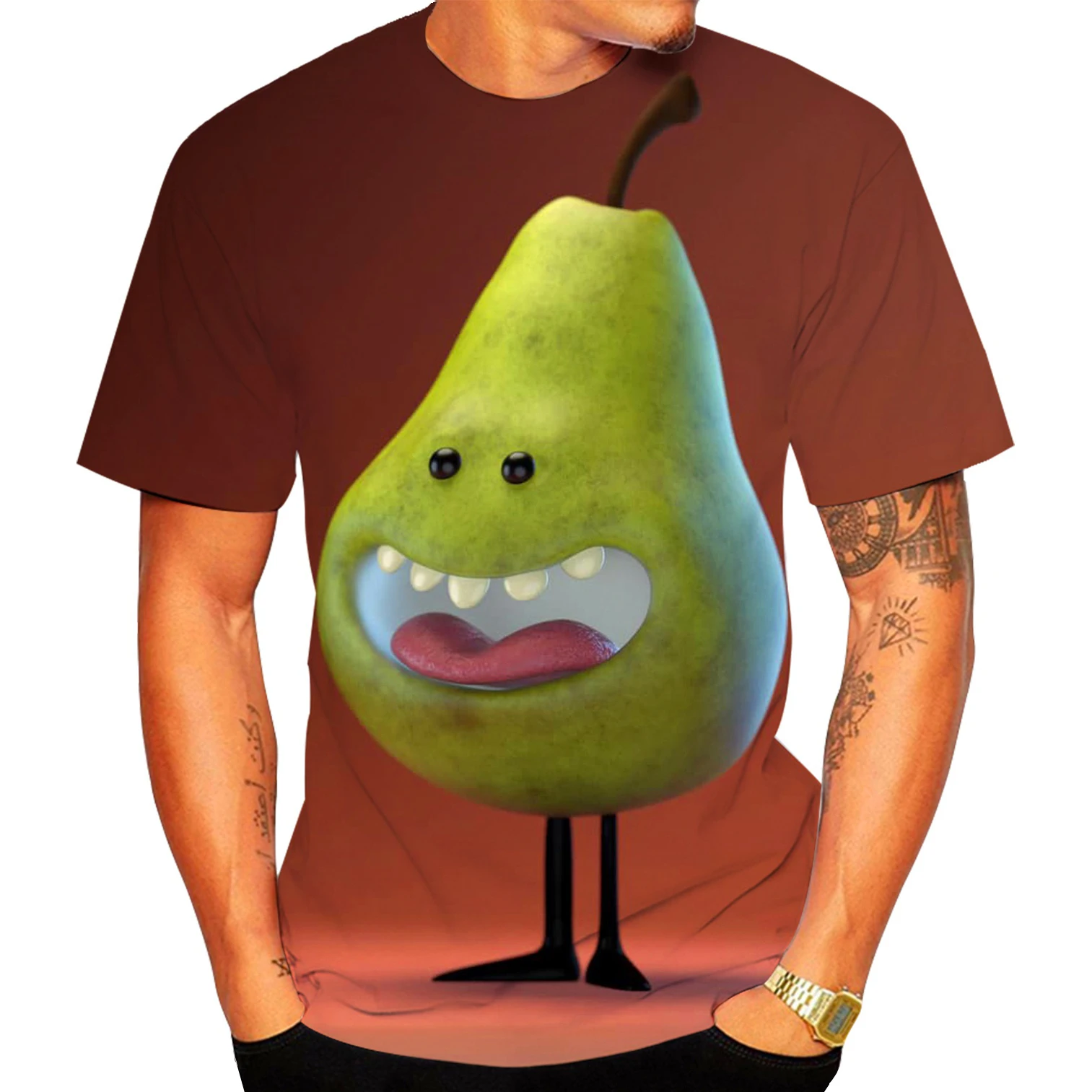 New Men's Women's Fashion Pear Shirt Graphic Tees Summer Short Sleeve Round Neck T-Shirt
New Men's Women's Fashion Pear Shirt Graphic Tees Summer Short Sleeve Round Neck T-Shirt