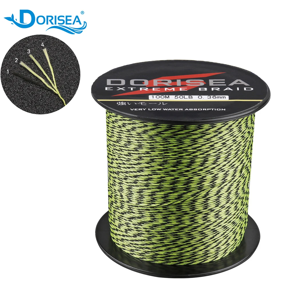 DORISEA 4 Strands 100M 300M 500M 1000M 1500M 2000M PE Multifilame Braided Fishing Line 6LB -100LB Fishing Wire
DORISEA 4 Strands 100M 300M 500M 1000M 1500M 2000M PE Multifilame Braided Fishing Line 6LB -100LB Fishing Wire