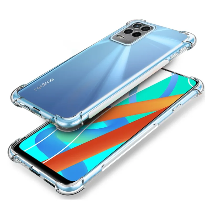 Luxury Soft Transparent Phone Case for OPPO Realme 8 Pro 8Pro 4G 5G Airbag Shockproof Silicone Lens Protective Back Cover Fundas
Luxury Soft Transparent Phone Case for OPPO Realme 8 Pro 8Pro 4G 5G Airbag Shockproof Silicone Lens Protective Back Cover Fundas