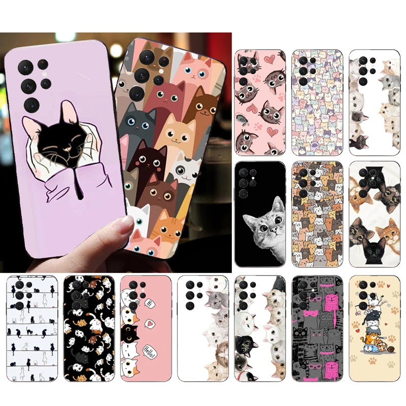 Cute Kitten Cat Phone Case for Samsung S23 S22 S21 S20 Ultra S20 S22 S21 S10E S20FE Note 10Plus Note20 Ultra
Cute Kitten Cat Phone Case for Samsung S23 S22 S21 S20 Ultra S20 S22 S21 S10E S20FE Note 10Plus Note20 Ultra