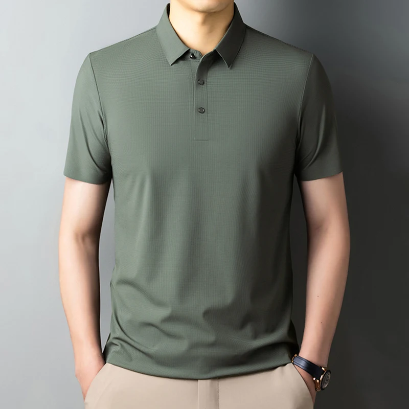 Fashion Lapel Button Solid Color Loose Business T-Shirt Men's Clothing 2024 Summer New Casual Pullovers Tops All-match Tee Shirt
Fashion Lapel Button Solid Color Loose Business T-Shirt Men's Clothing 2024 Summer New Casual Pullovers Tops All-match Tee Shirt