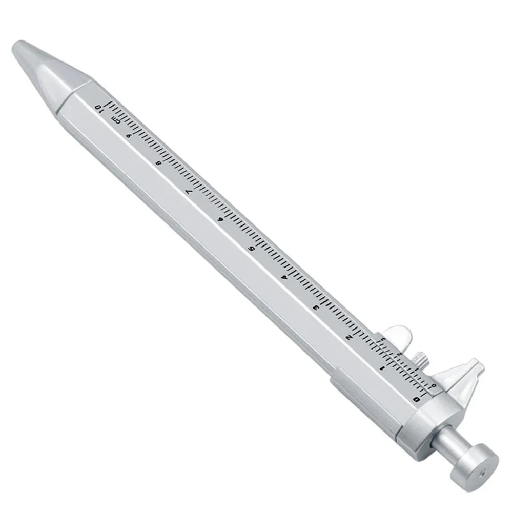 Plastic Vernier Caliper Pen Ballpoint Pen Multifunction 0.5mm Gel Ink Pen Vernier Caliper Stationery Measuring Tool Pen
Plastic Vernier Caliper Pen Ballpoint Pen Multifunction 0.5mm Gel Ink Pen Vernier Caliper Stationery Measuring Tool Pen