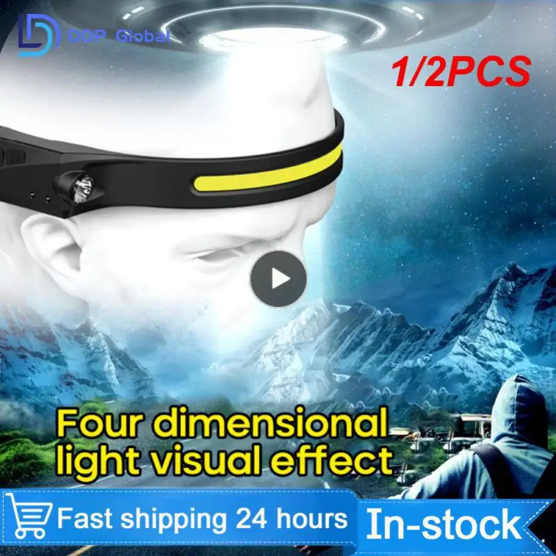 1/2PCS NineLeaf Waterproof COB LED Head Lamp Motion Sensor Headlamp Portable Flashlight Comfortable USB Rechargeable Head
1/2PCS NineLeaf Waterproof COB LED Head Lamp Motion Sensor Headlamp Portable Flashlight Comfortable USB Rechargeable Head
