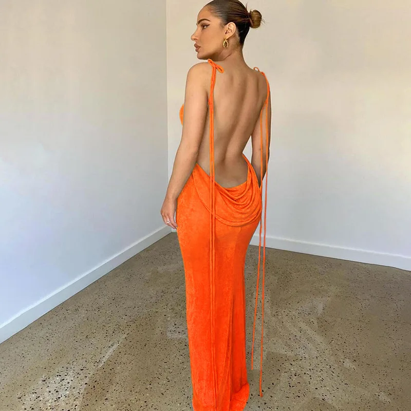 BKLD 2024 New Summer Clothes Solid Color Fashion Spaghetti Strap Sexy Backless Slim Party Bodycon Dresses For Women Elegant
BKLD 2024 New Summer Clothes Solid Color Fashion Spaghetti Strap Sexy Backless Slim Party Bodycon Dresses For Women Elegant