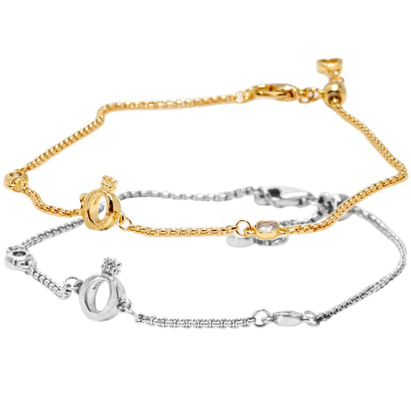 Original Sparkling Signature Chain Bracelet Bangle Fit Europe 925 Sterling Silver Bead Charm Diy Jewelry
Original Sparkling Signature Chain Bracelet Bangle Fit Europe 925 Sterling Silver Bead Charm Diy Jewelry