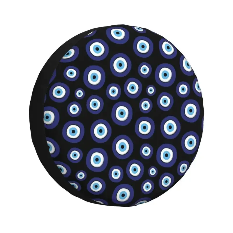Greek Evil Eye Pattern Spare Tire Cover for Prado Pajero Wrangler Jeep RV SUV 4WD 4x4 Car Wheel Protector Covers
Greek Evil Eye Pattern Spare Tire Cover for Prado Pajero Wrangler Jeep RV SUV 4WD 4x4 Car Wheel Protector Covers