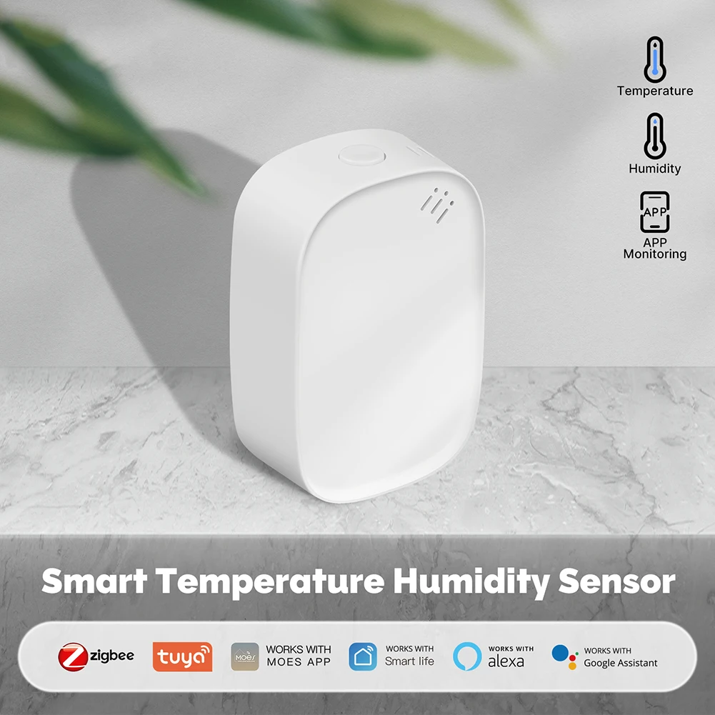 Датчик влажности и температуры Tuya Zigbee, умный гигрометр для помещений, работает с приложением Alexa Home на батарейках
Датчик влажности и температуры Tuya Zigbee, умный гигрометр для помещений, работает с приложением Alexa Home на батарейках