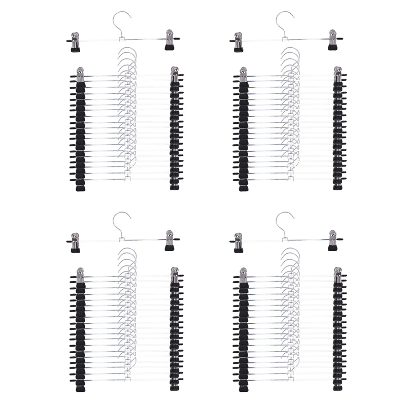 Pant Hangers Skirt Hangers With Clips 80 Pack Metal Trouser Clip Hangers For Space Saving, Rust Resistant Hangers
Pant Hangers Skirt Hangers With Clips 80 Pack Metal Trouser Clip Hangers For Space Saving, Rust Resistant Hangers
