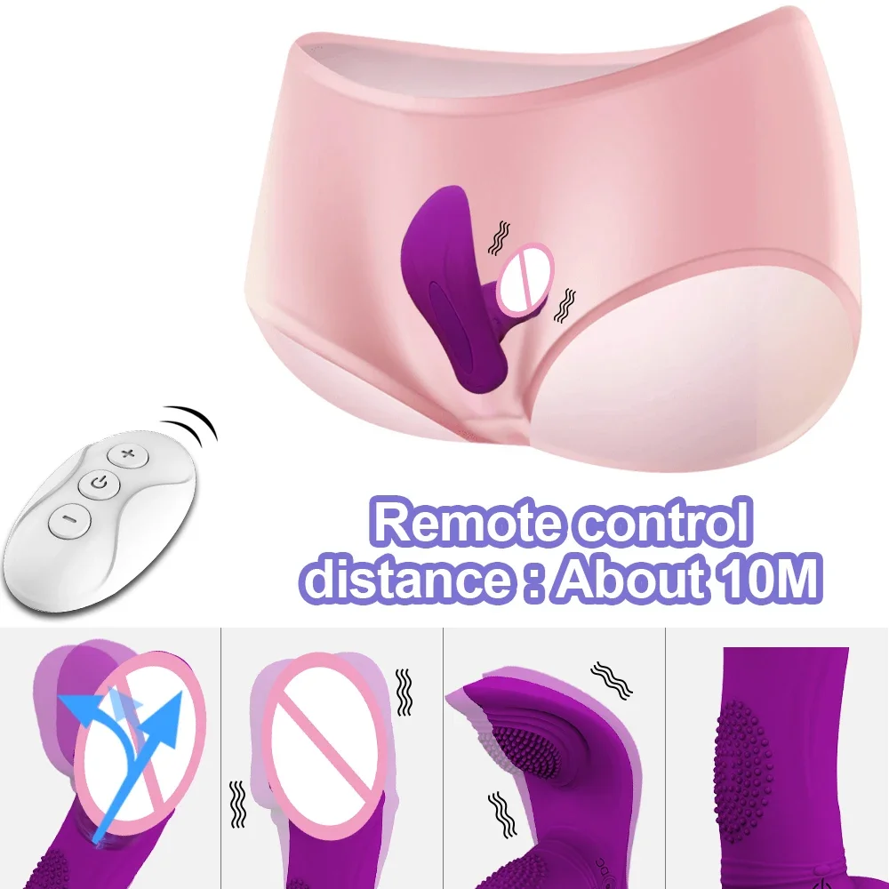 Vibromasseur gode télécommandé sans fil pour femme, vibromasseur femme, jouets sexuels pour couples adultes, 7 vitesses, anticlitoris, 7,0 4
