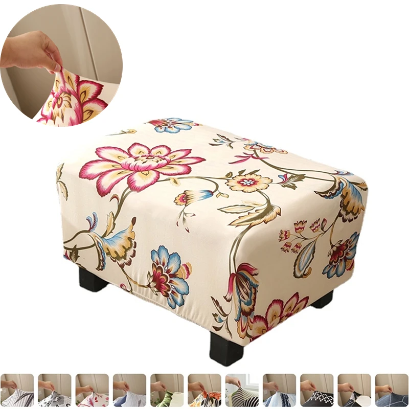Floral Printed Ottoman Covers Stretch Spandex Rectangle Footstool Cover Washable Sofa Footrest Slipcover Living Room Home Hotel
Floral Printed Ottoman Covers Stretch Spandex Rectangle Footstool Cover Washable Sofa Footrest Slipcover Living Room Home Hotel
