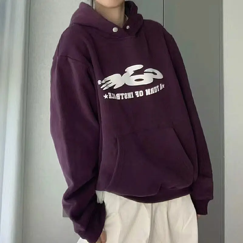 HOUZHOU Vintage Purple Hoodie Women Oversized Korean Fashion Graphic Pullover Y2k Streetwear Autumn Winter Hoodies Harajuku Tops
HOUZHOU Vintage Purple Hoodie Women Oversized Korean Fashion Graphic Pullover Y2k Streetwear Autumn Winter Hoodies Harajuku Tops