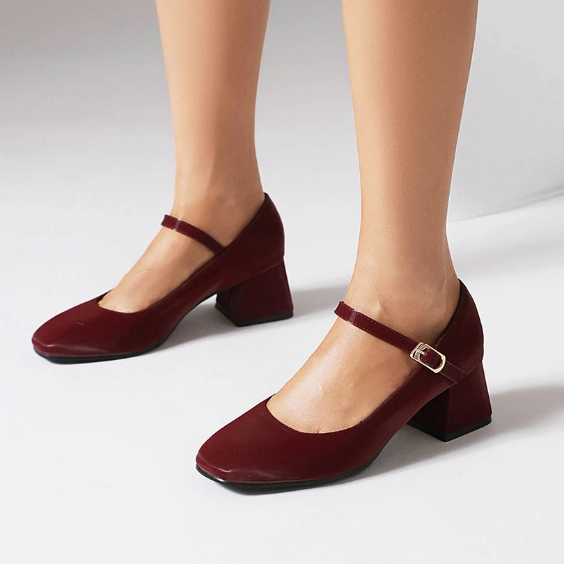 Silk Flock Thick Heeled Mary Jane Women's Shoes Comfortable Flat Toe Simple And Sexy Banquet Classic Middle Heel Work Pumps
Silk Flock Thick Heeled Mary Jane Women's Shoes Comfortable Flat Toe Simple And Sexy Banquet Classic Middle Heel Work Pumps