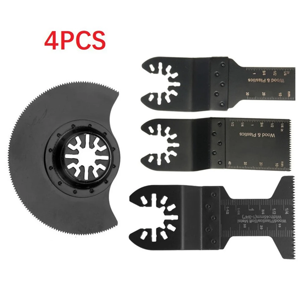 4pcs/Set Saw Blade Oscillating Multi Tool Saw Blade For Renovator Cutting Soft Metal Wood Plastic Or Opening Hole 20/34/45/88mm
4pcs/Set Saw Blade Oscillating Multi Tool Saw Blade For Renovator Cutting Soft Metal Wood Plastic Or Opening Hole 20/34/45/88mm