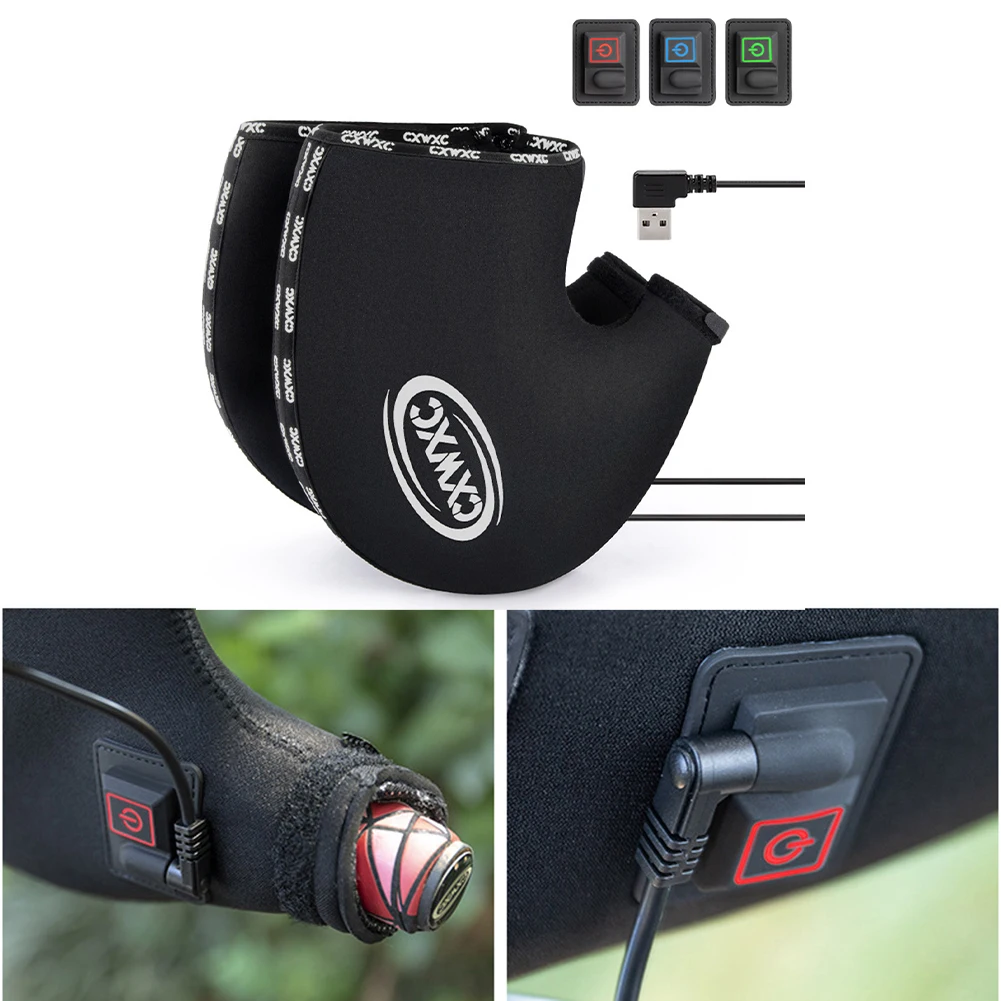 Bike Gloves Windproof Bicycle Handlebar Mittens Hand Warmer Heating Cover Electric Heating Cycling Handlebar Covers
Bike Gloves Windproof Bicycle Handlebar Mittens Hand Warmer Heating Cover Electric Heating Cycling Handlebar Covers