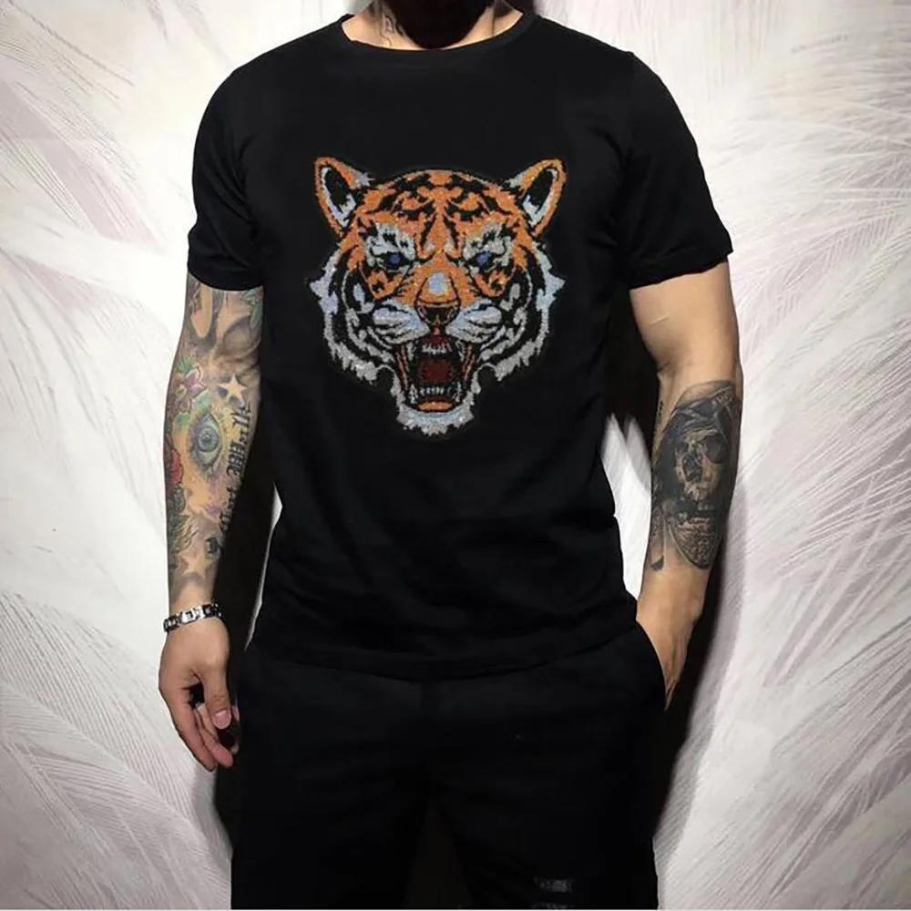 NEW HOT brand design PP Men Street Fashion Punk T-shirts Hot Drill ullover For Mens
NEW HOT brand design PP Men Street Fashion Punk T-shirts Hot Drill ullover For Mens
