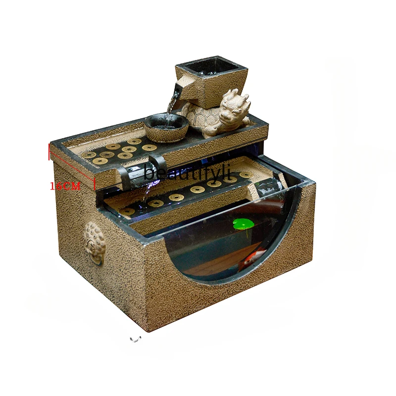 Flowing Water Ornaments New Chinese Fish Farming Circulating Water Creative Desktop Fish Tank Opening Gift
Flowing Water Ornaments New Chinese Fish Farming Circulating Water Creative Desktop Fish Tank Opening Gift