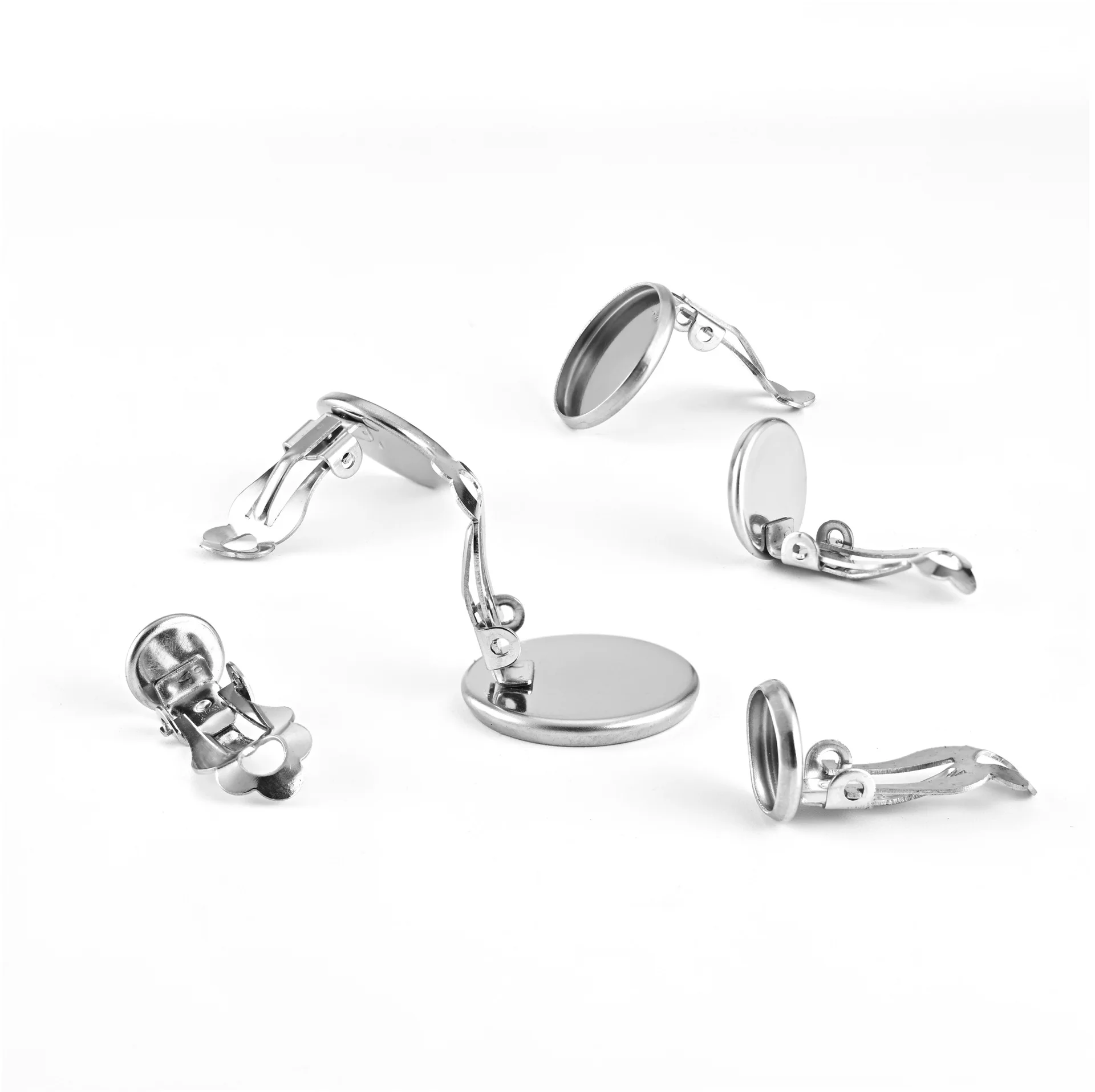 10pcs/lot Stainless Steel Ear Clip Blank Base Setting Bezel Fit 6/8/10/12/14mm Setting Tray For Cameo Cabochons Jewelry Making
10pcs/lot Stainless Steel Ear Clip Blank Base Setting Bezel Fit 6/8/10/12/14mm Setting Tray For Cameo Cabochons Jewelry Making