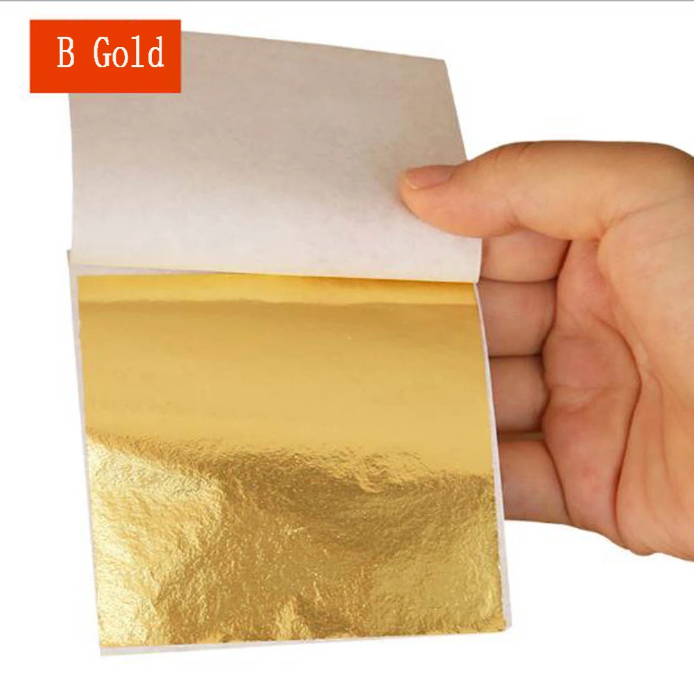 Gold Foil Paper Gold Art Craft Design Paper Sheets Practical Pure Shiny Gold Silver Rose gold Leaf for Gilding DIY
Gold Foil Paper Gold Art Craft Design Paper Sheets Practical Pure Shiny Gold Silver Rose gold Leaf for Gilding DIY