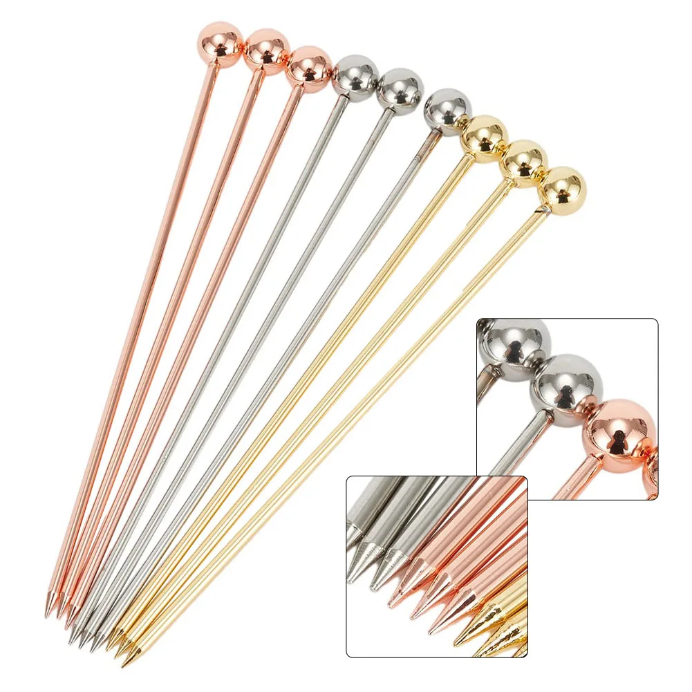Supply Cocktail sticks Swizzle Sticks Fruit Picks Restaurant Stainless Steel 9pcs/set Accessories High Quality
Supply Cocktail sticks Swizzle Sticks Fruit Picks Restaurant Stainless Steel 9pcs/set Accessories High Quality