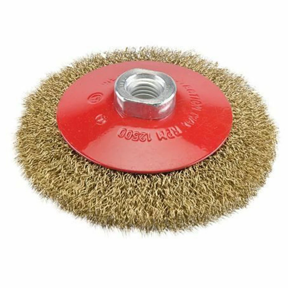 Wire Bevel Brush Rotary Steel Copper-Plated Wire Brush Wheels M14 Thread For Angle Grinder Rust Removal Cleaning Tool
Wire Bevel Brush Rotary Steel Copper-Plated Wire Brush Wheels M14 Thread For Angle Grinder Rust Removal Cleaning Tool