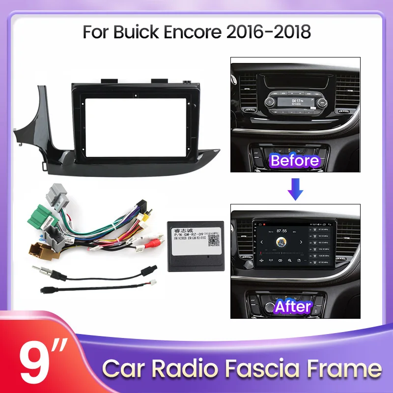 Комплект для установки приборной панели Fascia, лицевая панель, стереопанель для Buick Encore 2016-2018, двойная радиорамка 2 Din
Комплект для установки приборной панели Fascia, лицевая панель, стереопанель для Buick Encore 2016-2018, двойная радиорамка 2 Din